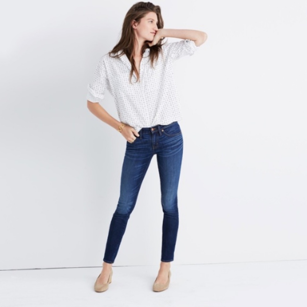 Madewell | Blue Skinny Jeans in Riverdale Wash